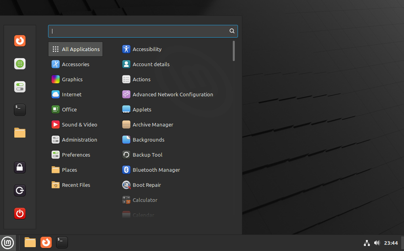 Desktop Linux Mint Cinnamon