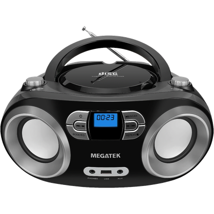 MEGATEK Portable CD Player Boombox