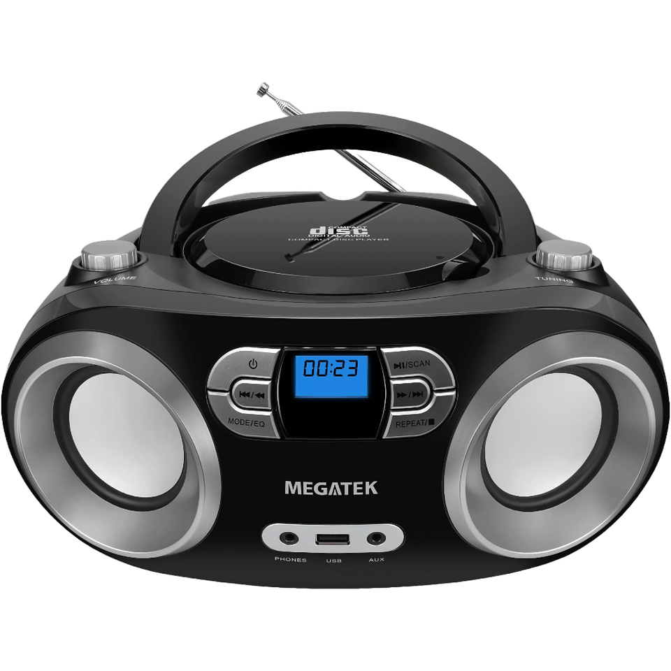 MEGATEK Portable CD Player Boombox