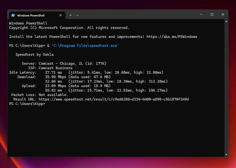 How to Run a Lightweight Command Line Speed Test on Windows, Mac and Linux