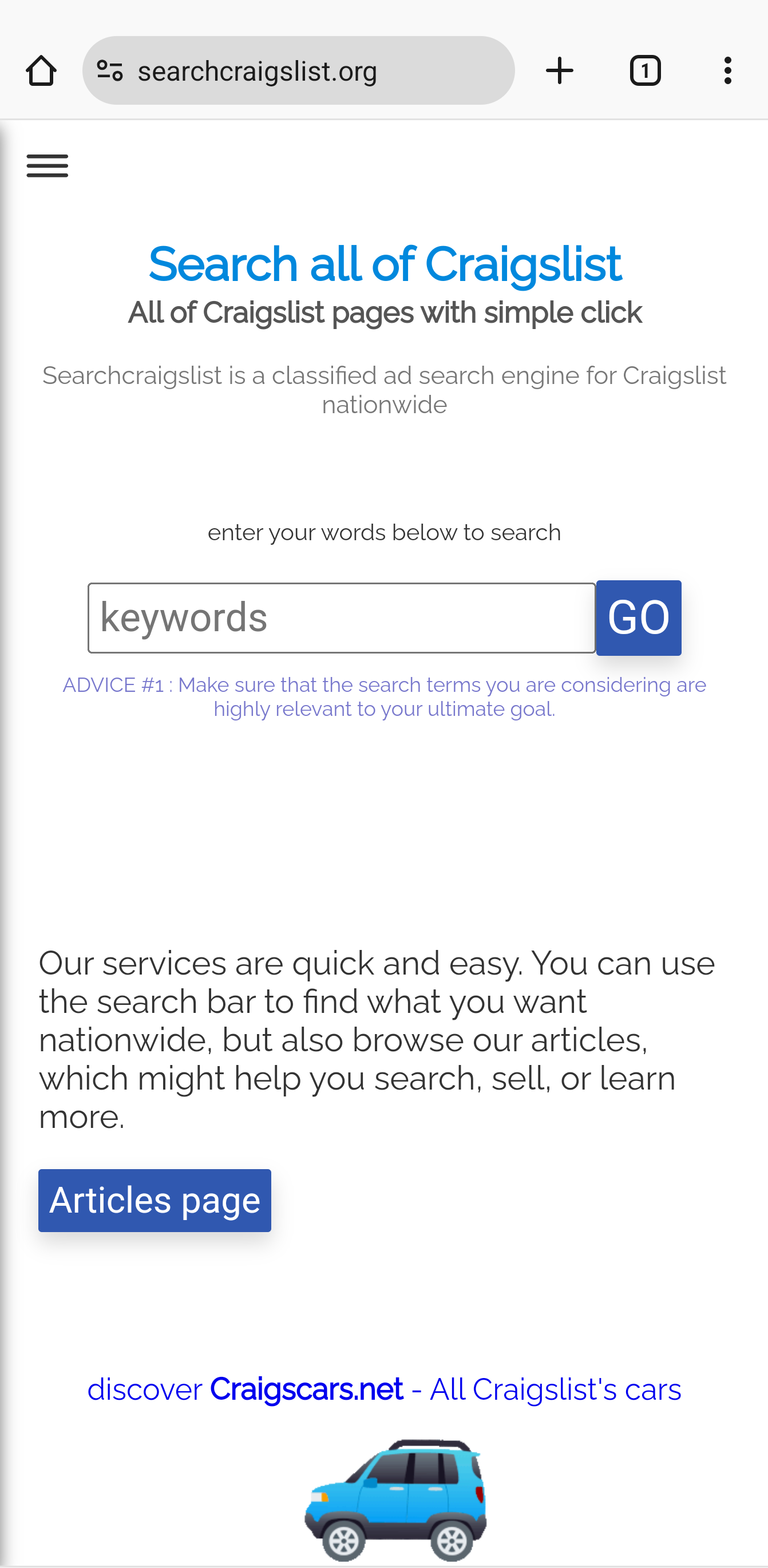 How to Search All of Craigslist