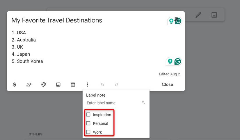 Make Notes Label Why Google Keep Is My Favorite Note-Taking App