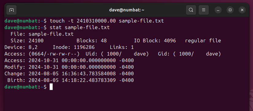 How to Use the touch Command on Linux