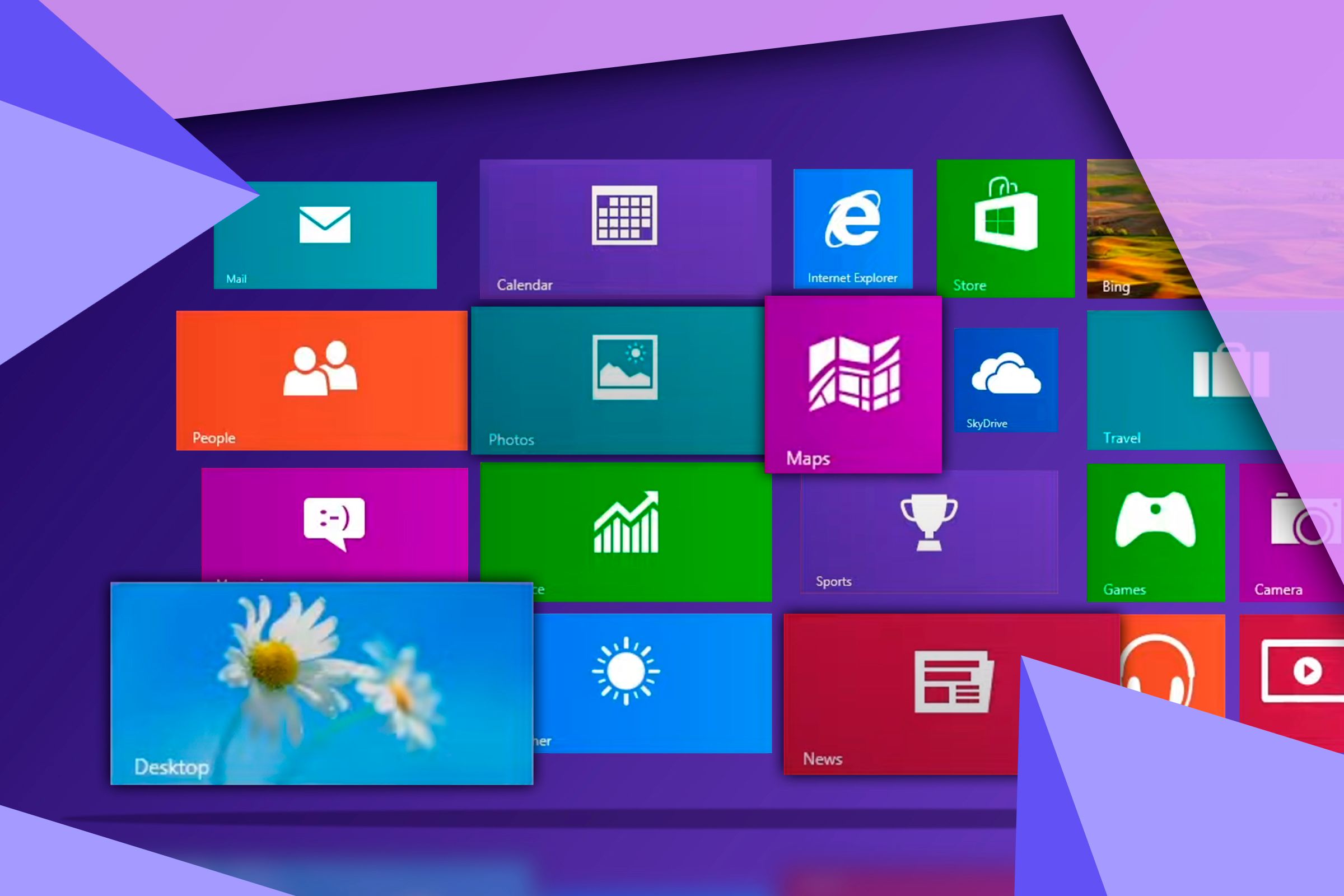 Windows 8 tiles.