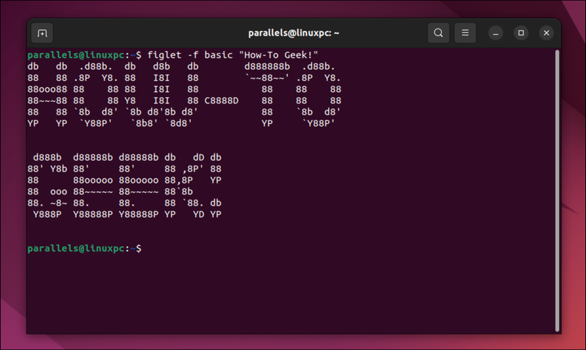 Linux Command Line Text Art Get Creative in the Linux Terminal With These 9 Artsy Commands