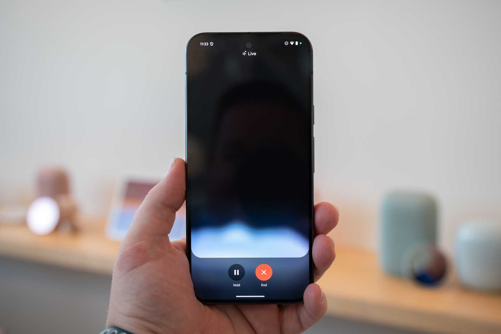 Gemini live running on a Google Pixel 9