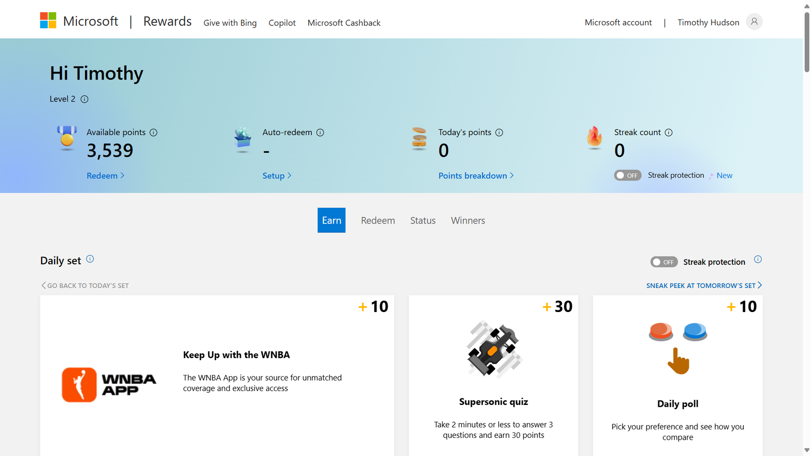 Rewards Panel Microsoft Will Pay You to Use Bing: Here's How My Attempt to Cash-in Went