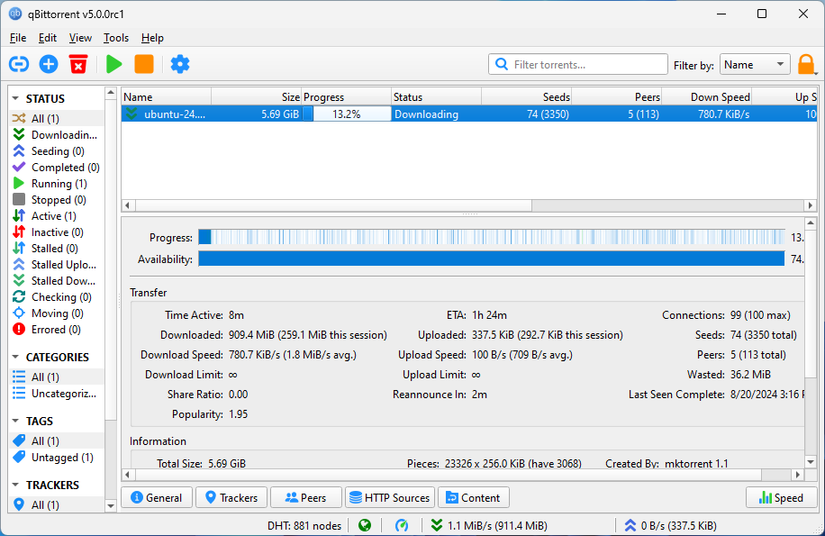 qBittorrent 5.0 Now Available, Drops Support for Old PCs