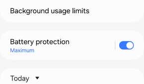 Battery information on a Samsung Galaxy Z Fold 5.