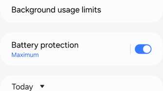 Battery information on a Samsung Galaxy Z Fold 5.
