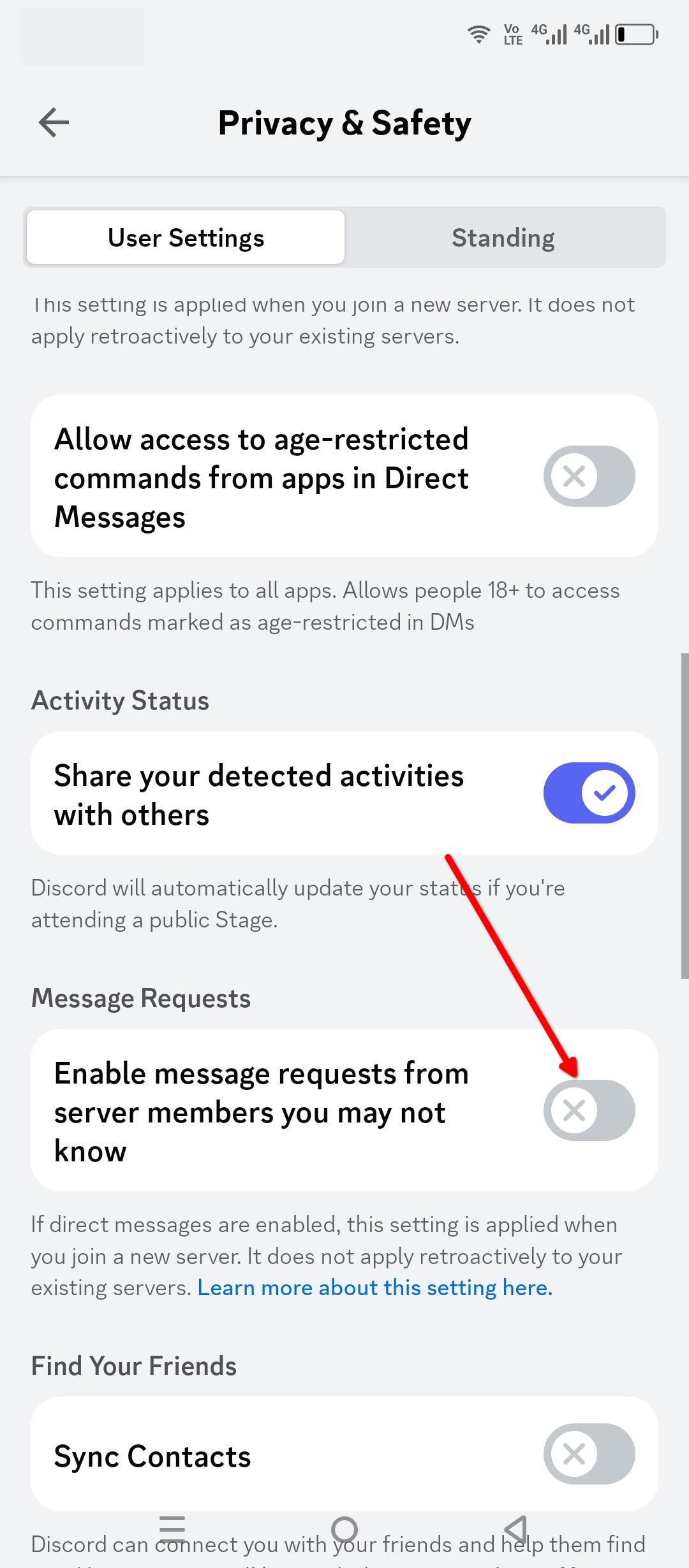 How to Turn off Message Requests in Discord
