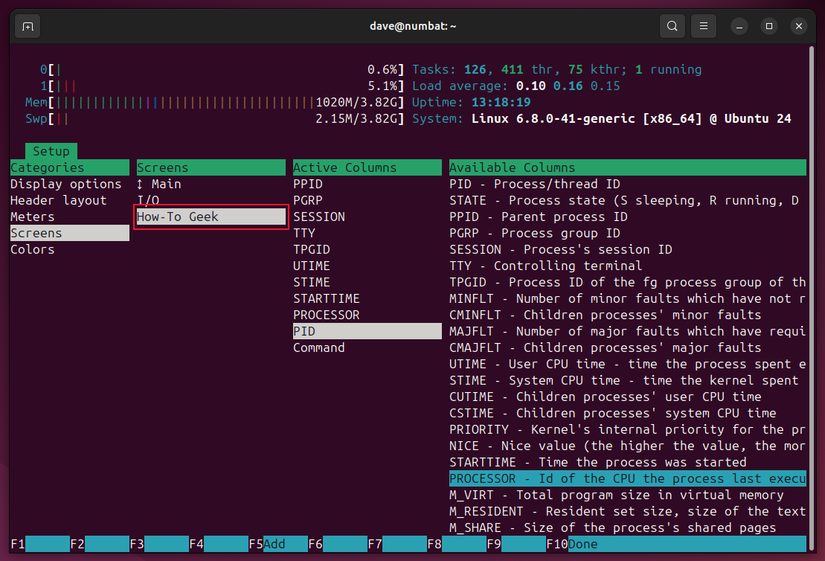 Linux Performance Htop How to Use the htop Command on Linux