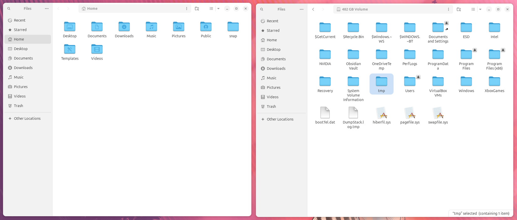 Accessing Windows Files from Linux