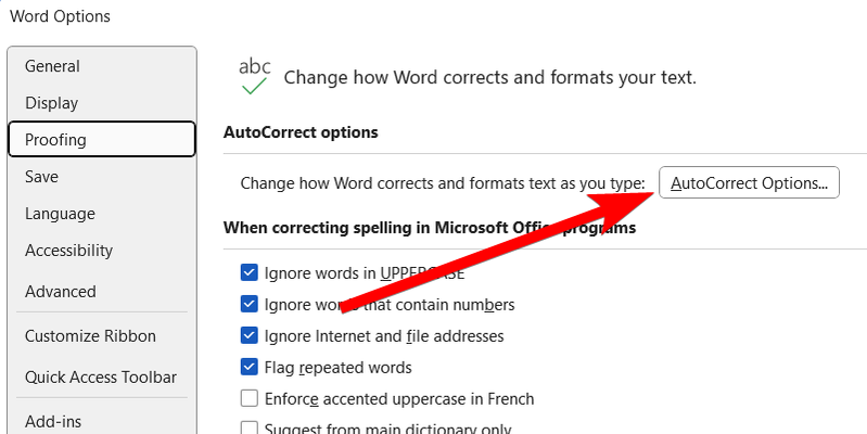 Autocorrect Options Button Use These 9 Microsoft Word Tricks to Save Time