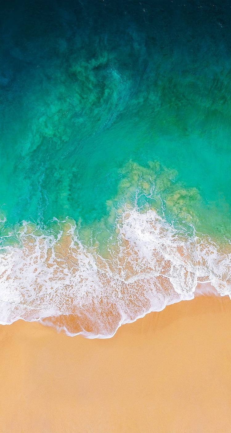 The Beach wallpaper in iOS 11.