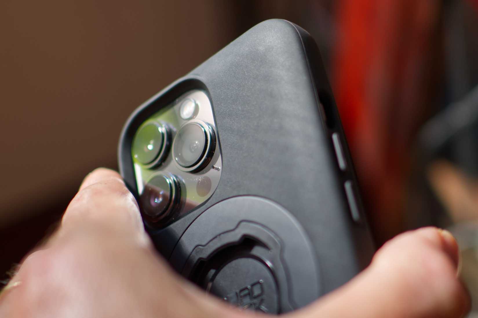 The iPhone 13 Pro comes in a new Quad Lock MAG case.