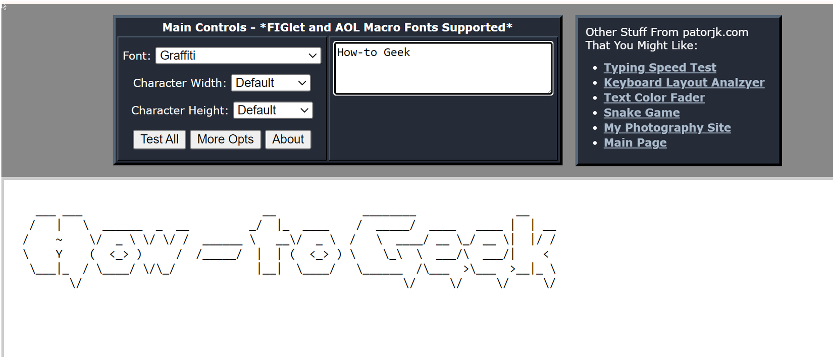 Ascii Text Design How to Make Beautiful ASCII Art With These Cool Tools