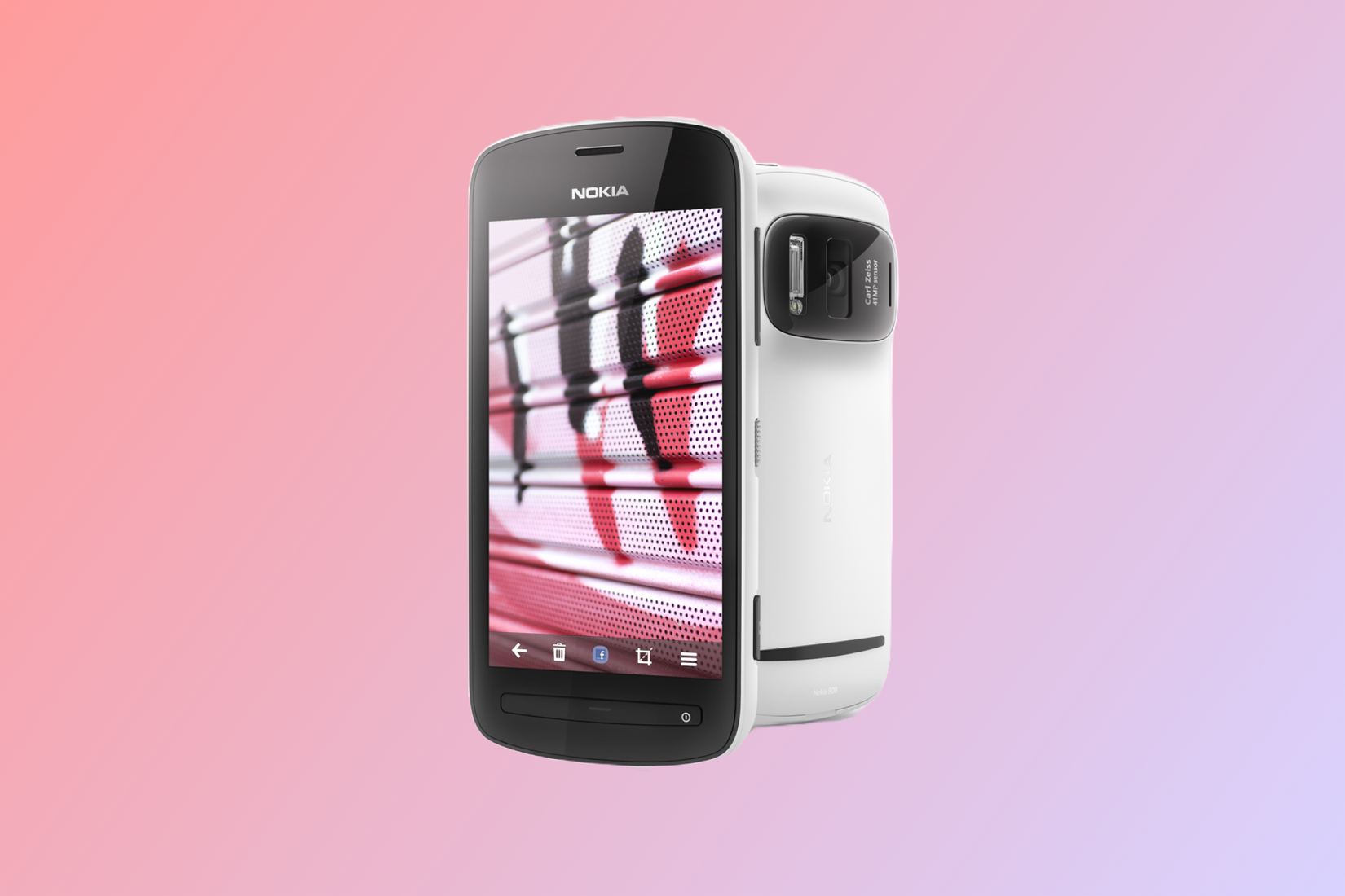 Nokia 808 PureView Symbian S60 smartphone.