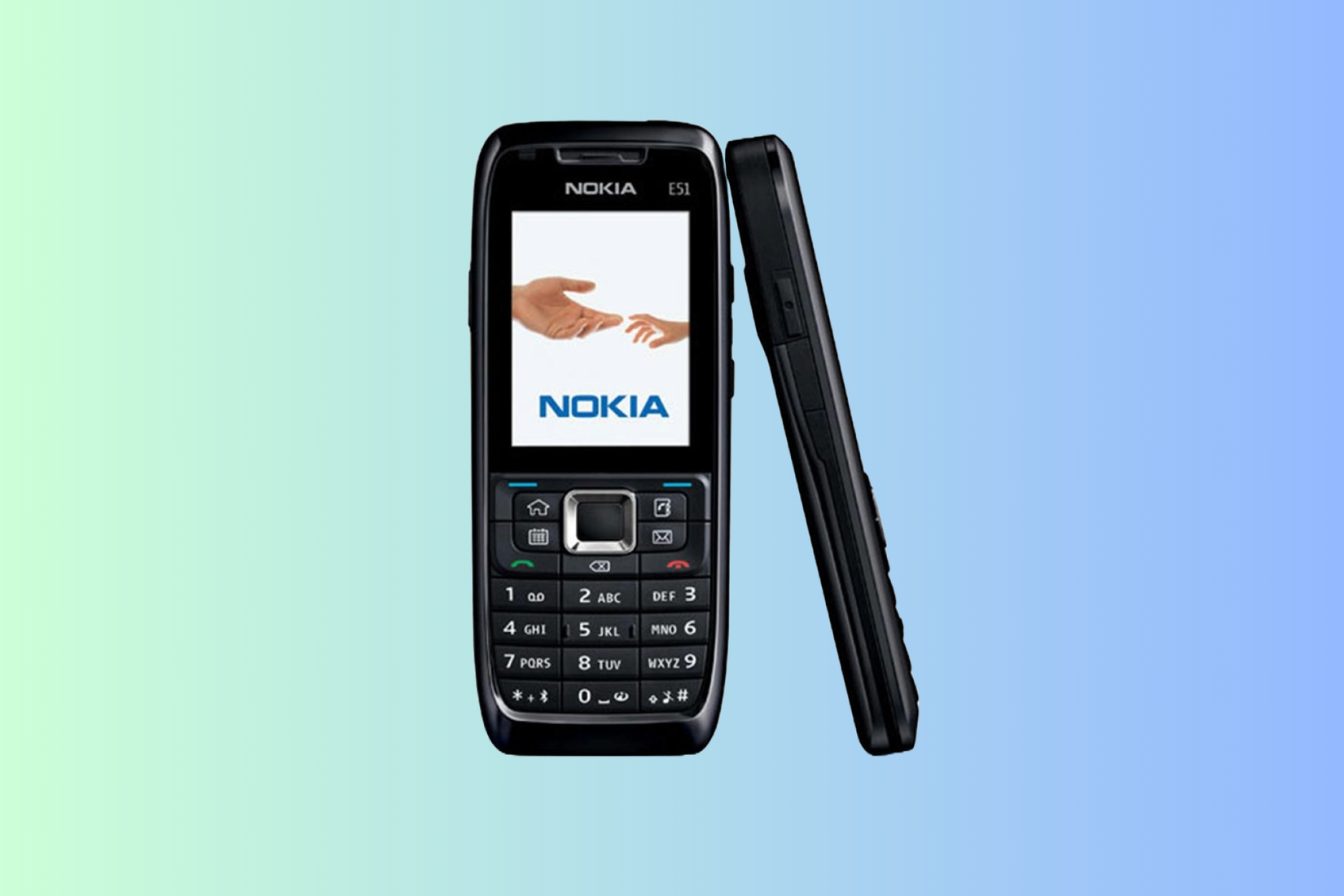 Nokia E51 Symbian S60 smartphone.