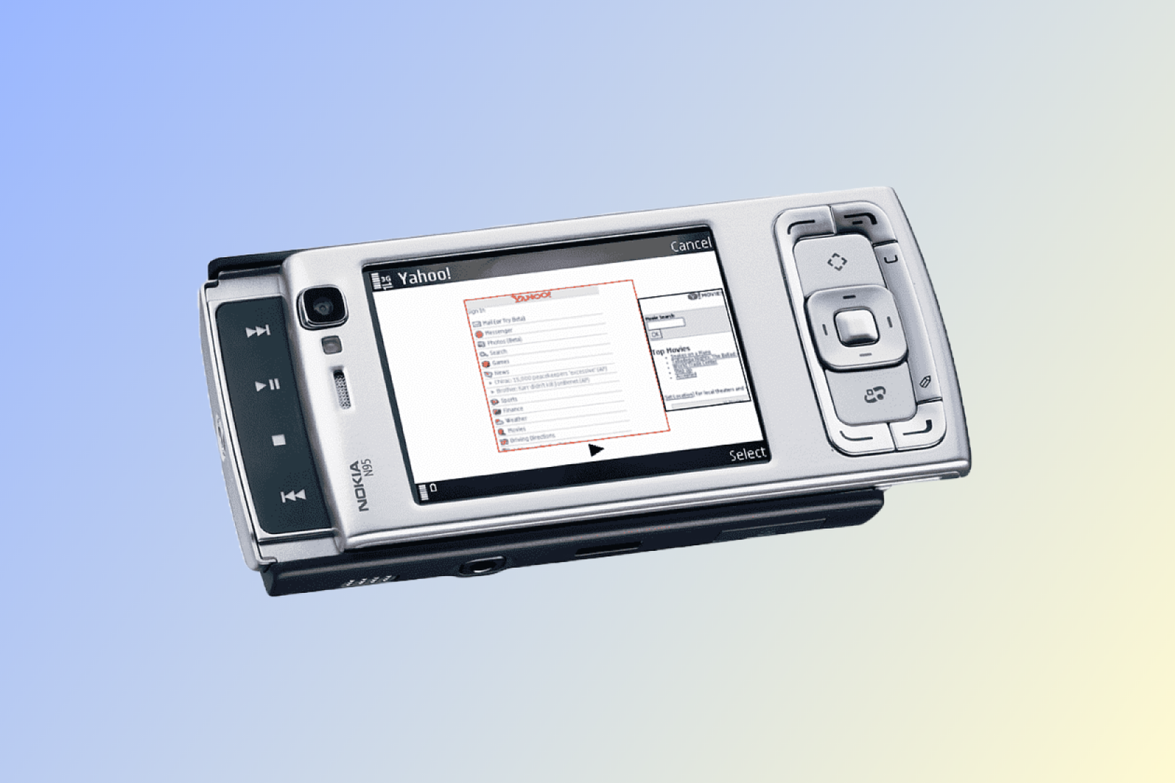 Teléfono inteligente Nokia N95 Symbian S60. 