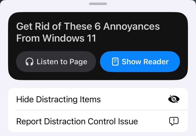 How to Use Safari’s Distraction Control on iPhone for a Better Browser ...