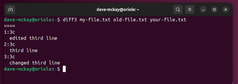 How to Use the diff3 Command on Linux