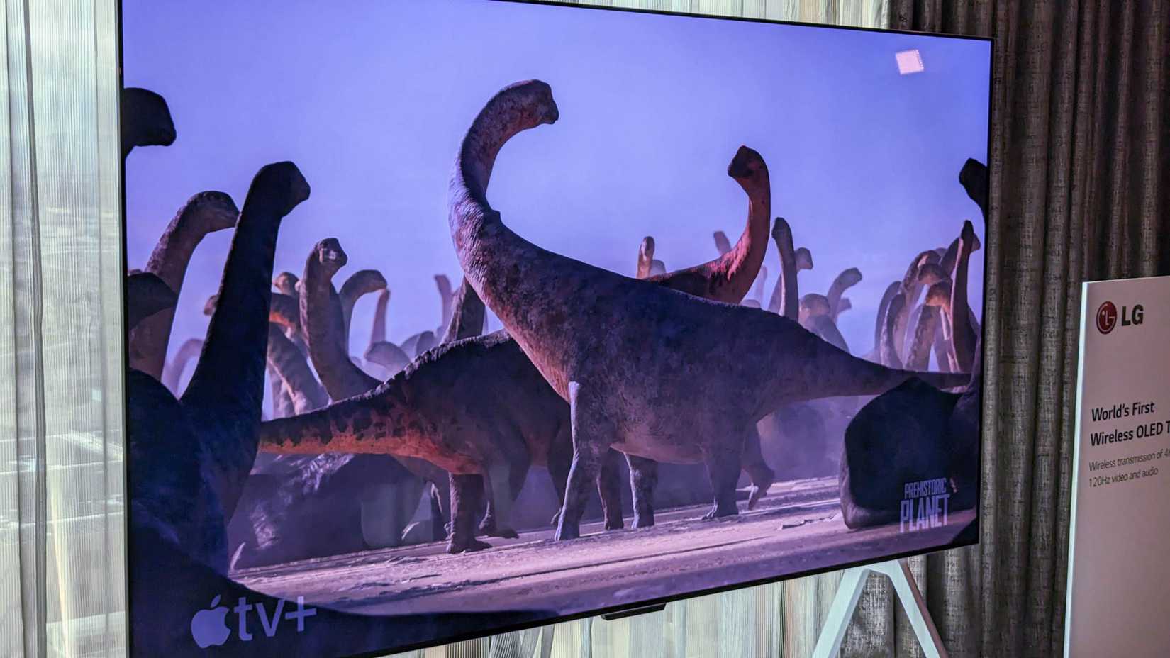 A photo of the LG OLED M3 Wireless TV.