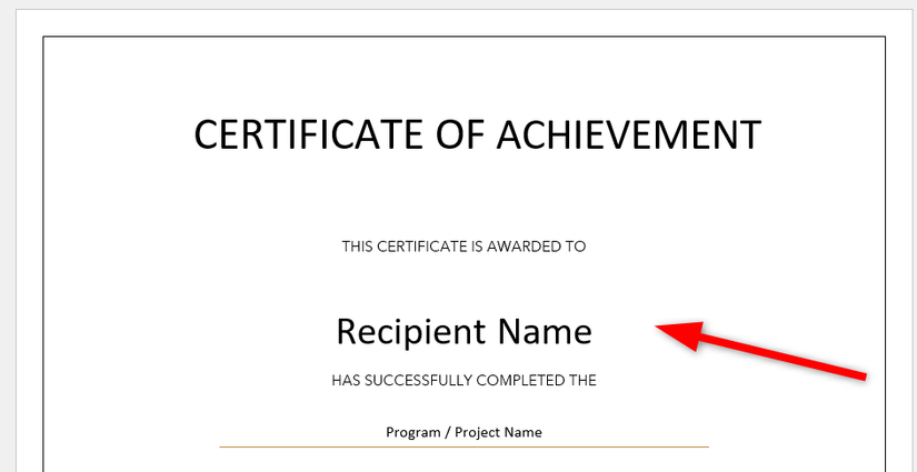 Certification Text I Build Great Looking Certificates in Microsoft Word, and So Can You