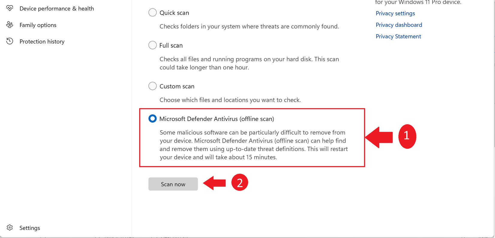 Run Scan What Should You Do If Windows Security Detects a Virus?