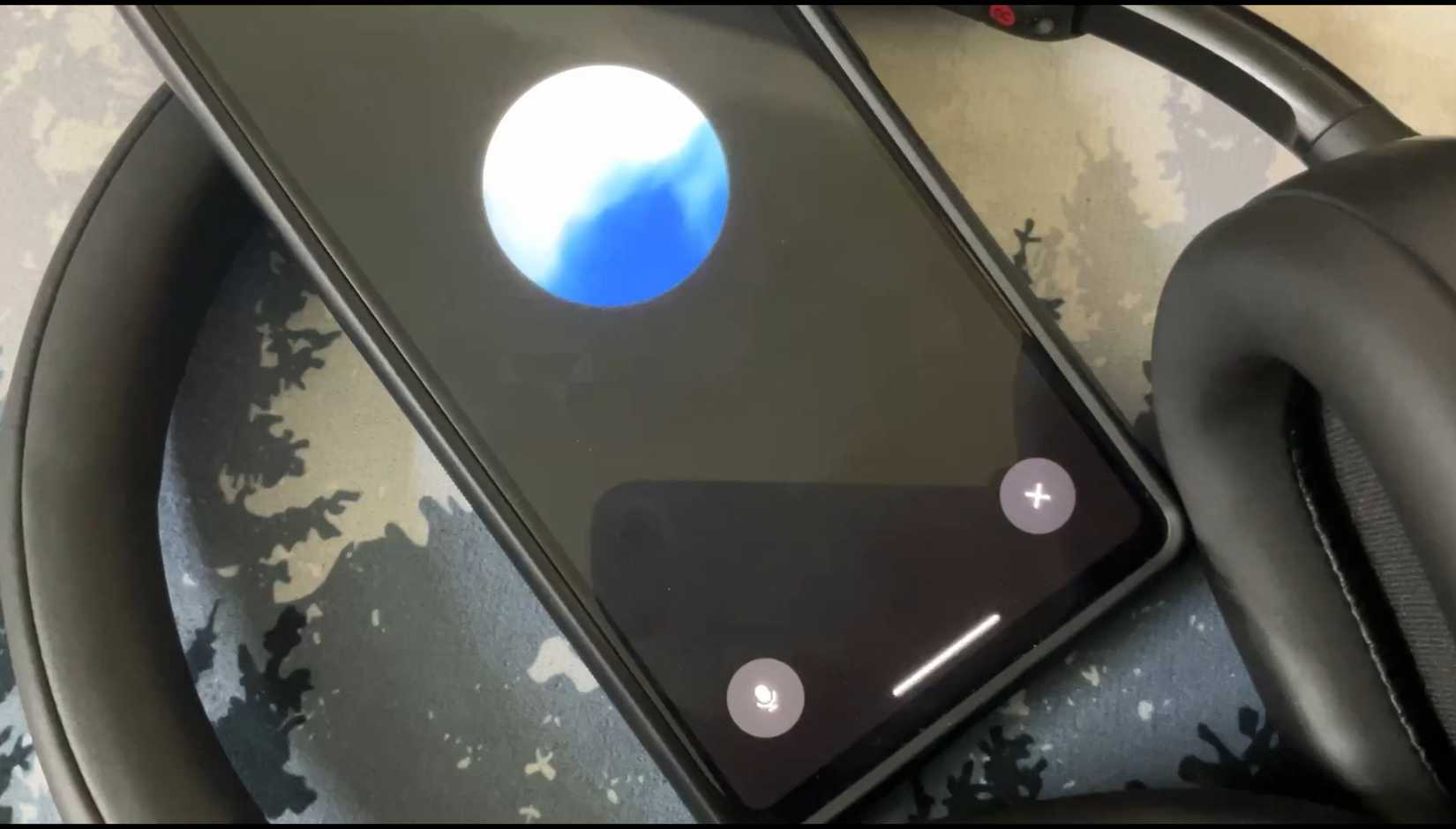 Using ChatGPT's voice function on a phone.