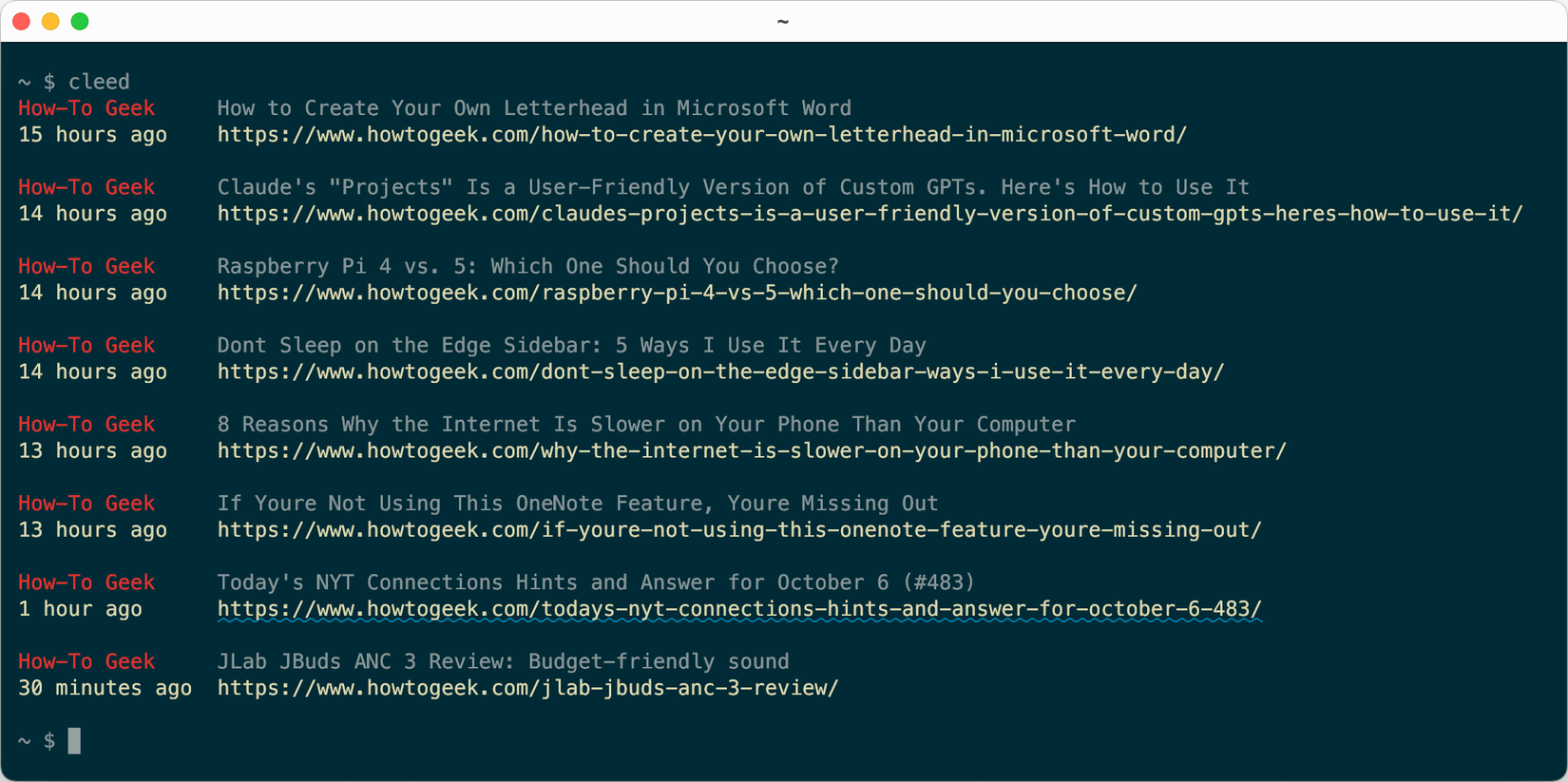 RSS Feed in the Linux/Mac Terminal: Read the Latest With This CLI Tool