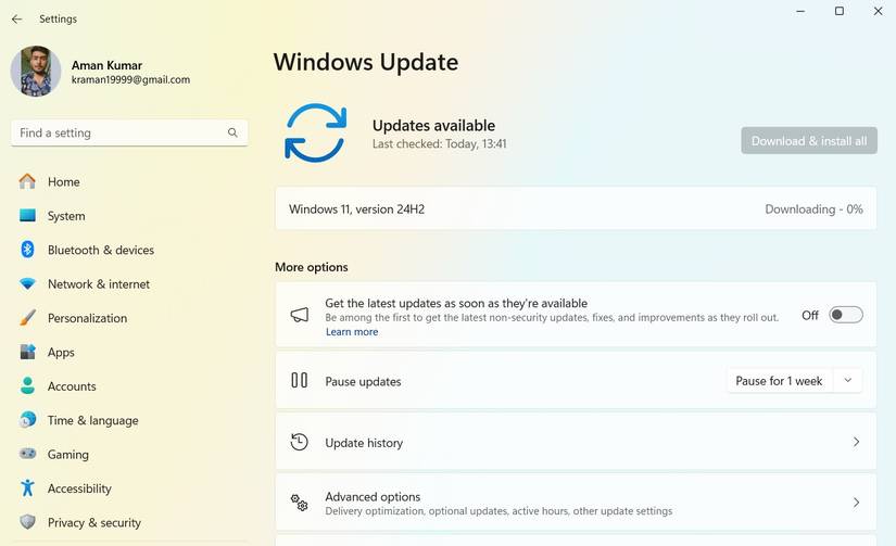 How to Get the Windows 11 24H2 Update