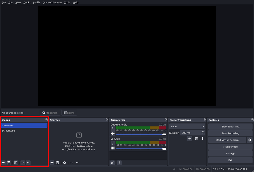 Obs Scenesource How to Capture Your Screen in Linux with OBS Studio