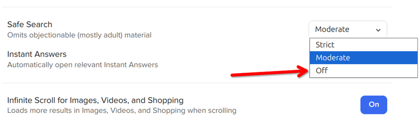 How to Turn Off SafeSearch on Google, Bing, Yahoo, and DuckDuckGo