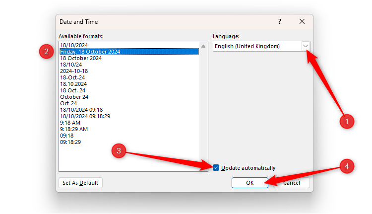 Date Dialog Writing a Letter in Microsoft Word? The 6 Steps I Always Follow