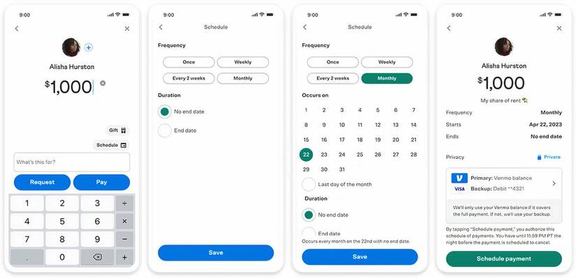 Venmo Now Has Automatic and Scheduled Payments