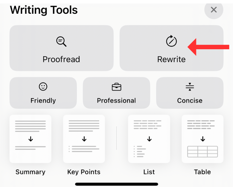 Rewriting Ios How to Use Apple Intelligence Writing Tools on iPhone, iPad and Mac