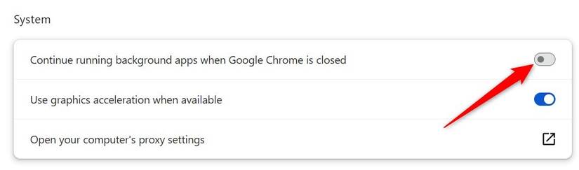 Stopping Chrome from running its processes in the background.