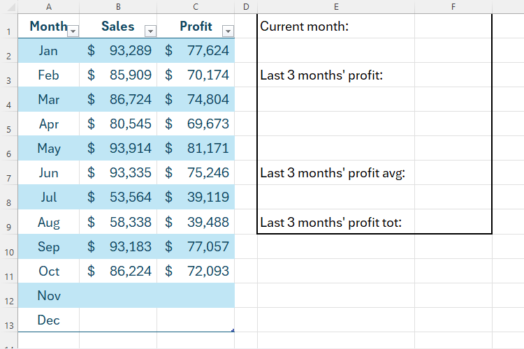 Offsettable Calculation How to Use the OFFSET Function in Excel