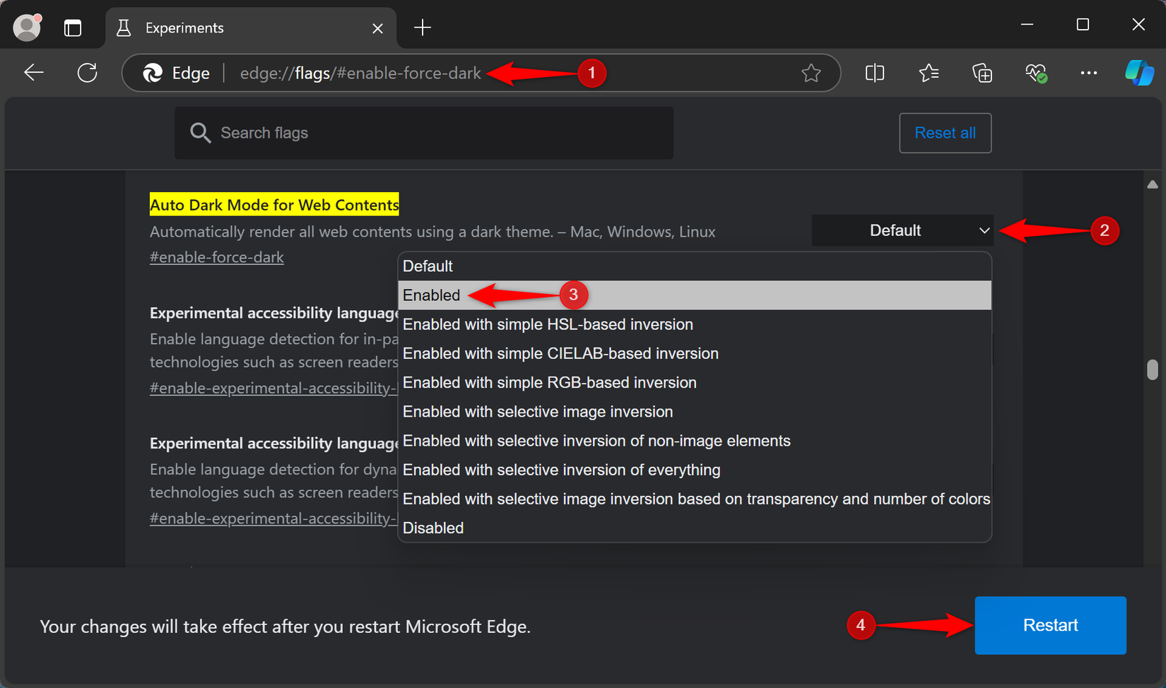 How to Enable Dark Mode in Microsoft Edge