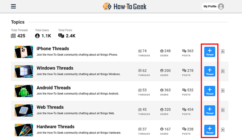 You Can Start Your Own Discussion Threads on How-To Geek