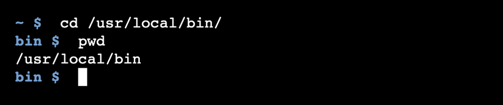Using cd with both absolute and relative paths