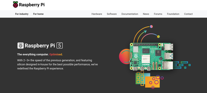 Raspberry Pi 5 website.