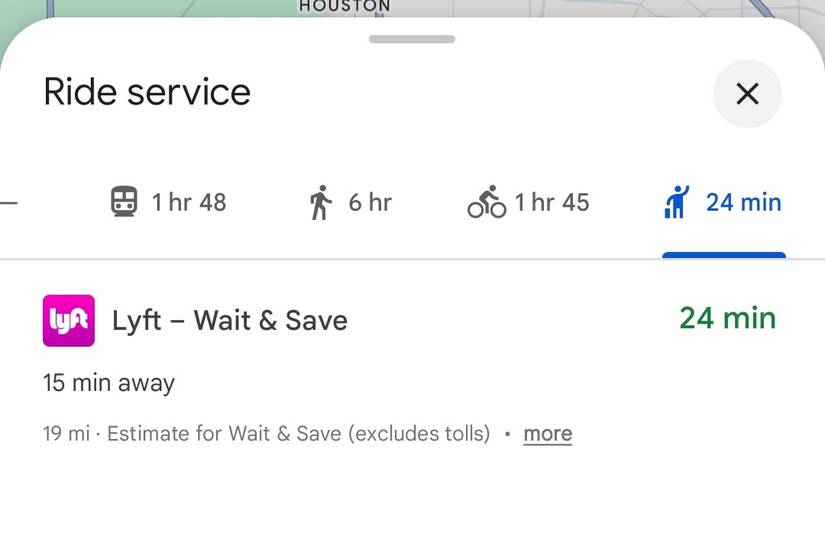Would Rid Map How To Order a Ride From Google Maps