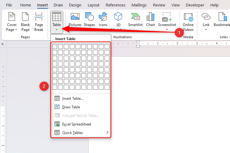 Table Dropdow The Best Tips for Creating and Using Tables in Microsoft Word