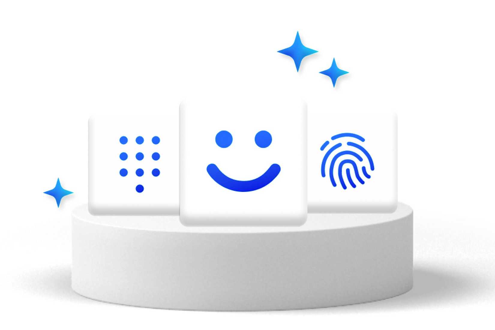windows icons showing new passkey hello iconography.