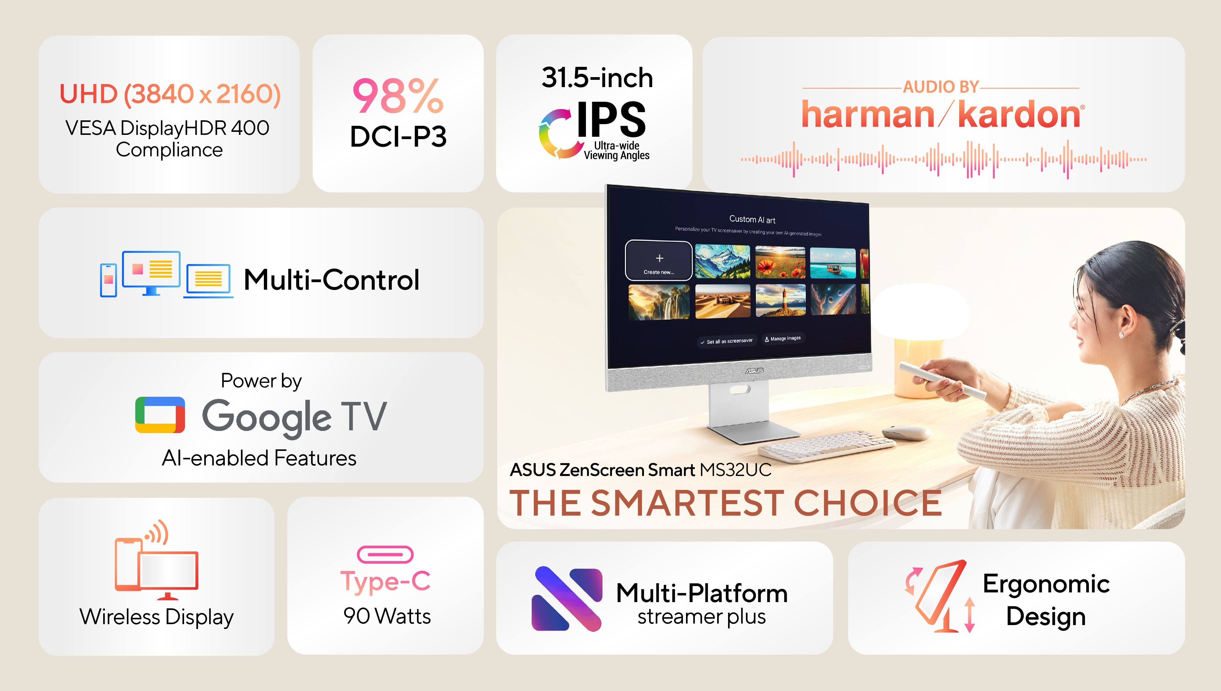 This New ASUS ZenScreen Monitor Is Also a Google Smart TV