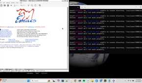 GNU Emacs launched from WSL.