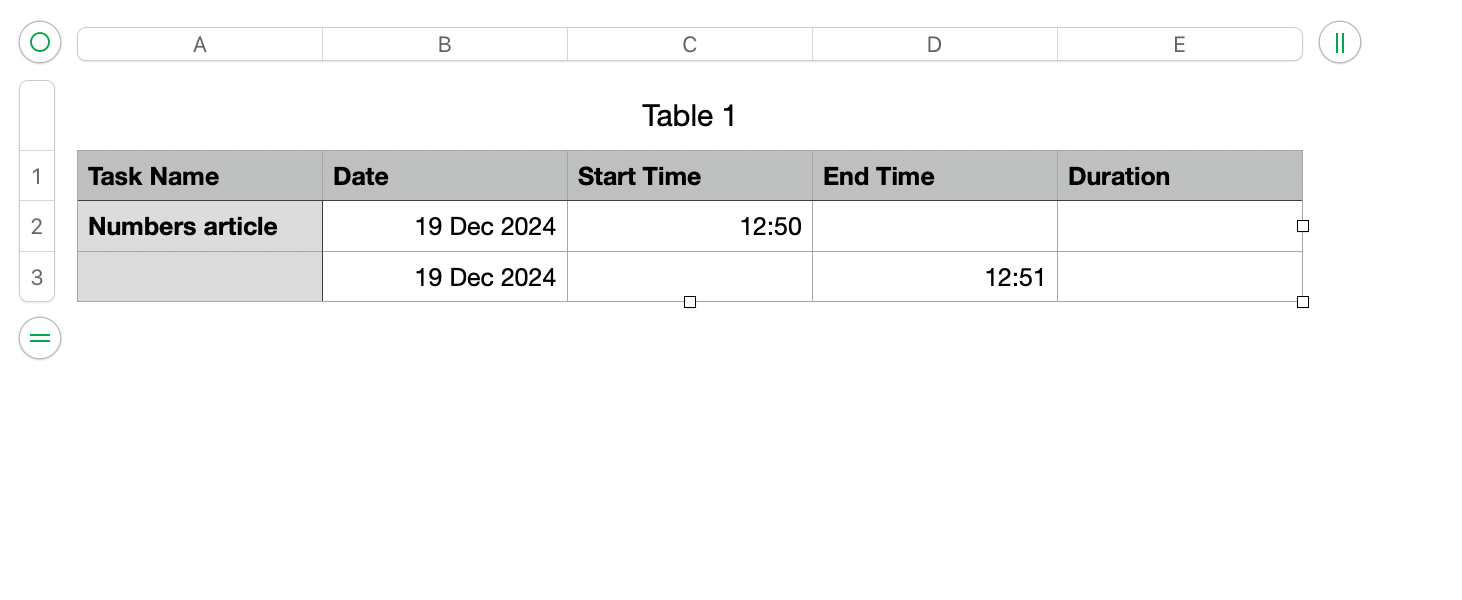 How I Use Shortcuts and Apple Numbers to Track My Time
