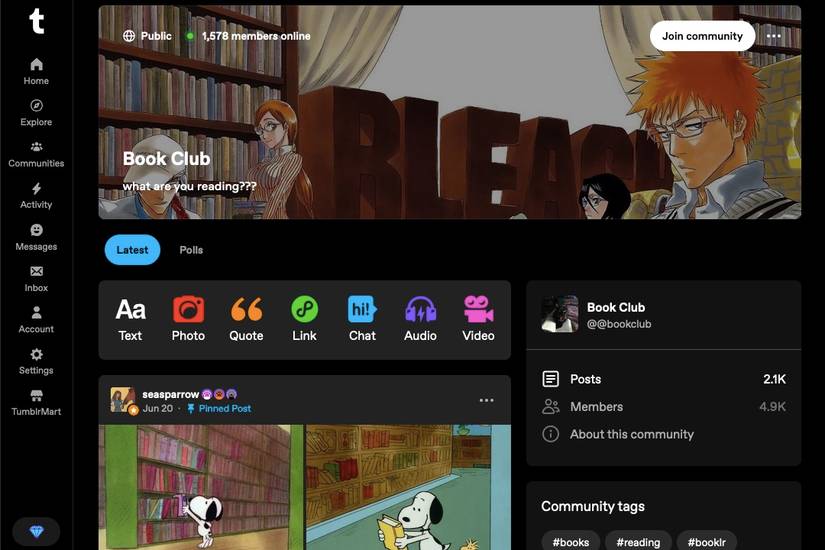 What are Tumblr Communities?
